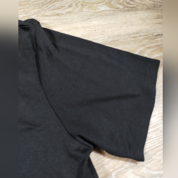 •Stop & shop Portfolio Uniform Polo Shirt Mens n Black  Short Sleeve no size tag - Picture 5 of 16